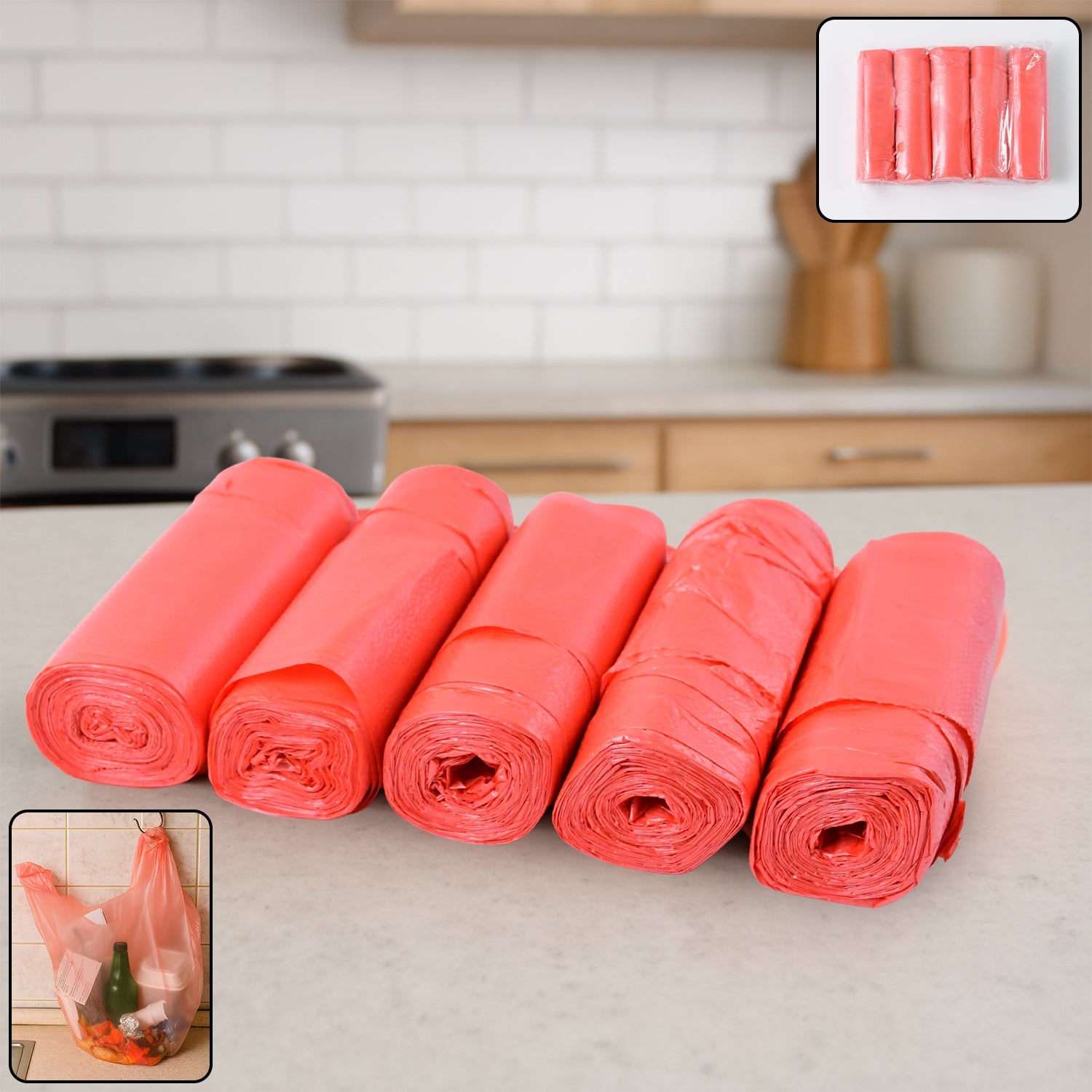 Heavy Duty Garbage Bags 45 x 40 cm - (5 Pc) Heavy Duty Garbage Bags 45 x 40 cm - (5 Pc)